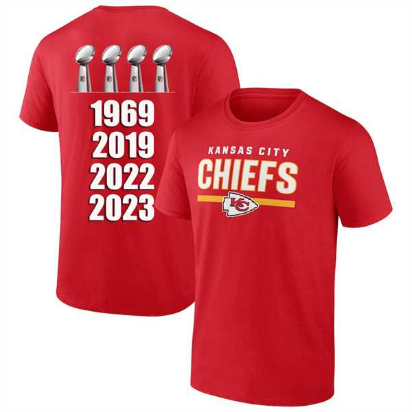 Men's Kansas City Chiefs 4 Champions Red 2024 Fan Limited T-Shirt,We sell and wholesale Men's Kansas City Chiefs 4 Champions Red 2024 Fan Limited T-Shirt on line form chian!